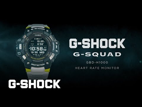 G-Shock Mans 200 m G-SQUAD Hartslag en GPS - GBD-H1000-1A7DR