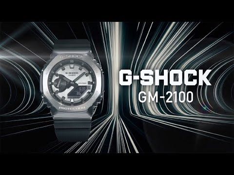 G-Shock Mans 200 m G-Staal - GM-2100B-3ADR