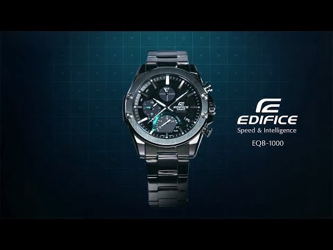 Edifice Mens 100m Sapphire Solar Bluetooth - EQB-1100XDC-1ADR