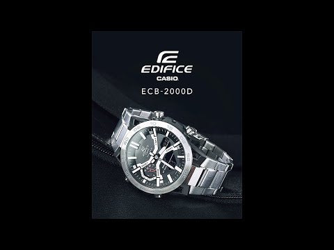 Edifice Mens 100m Bluetooth Solar - ECB-2000D-1ADF