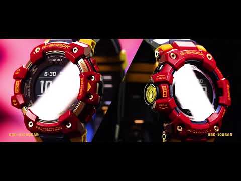 G-Shock Mens 200m Bluetooth Barcelona Limited Edition - GBD-100BAR-4ER