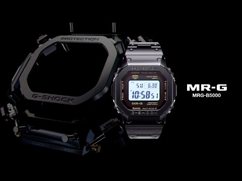 G-Shock Mens 200m - TranTixxii Ti64 Titanium Bluetooth - MRG-B5000B-1ER