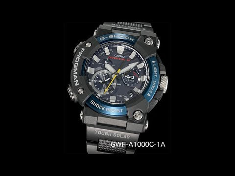 G-Shock Mens 200 m koolstof Bluetooth Frogman - GWF-A1000C-1ADR