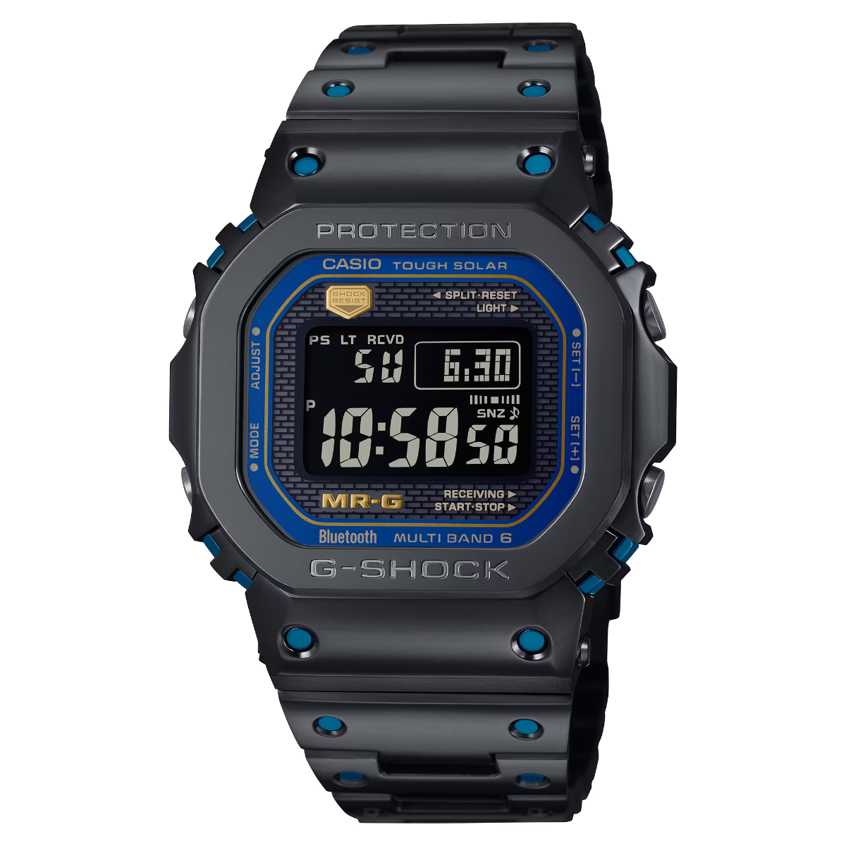 G-Shock Mens 200m - TranTixxii Ti64 Titanium Bluetooth - MRG-B5000BA-1DR