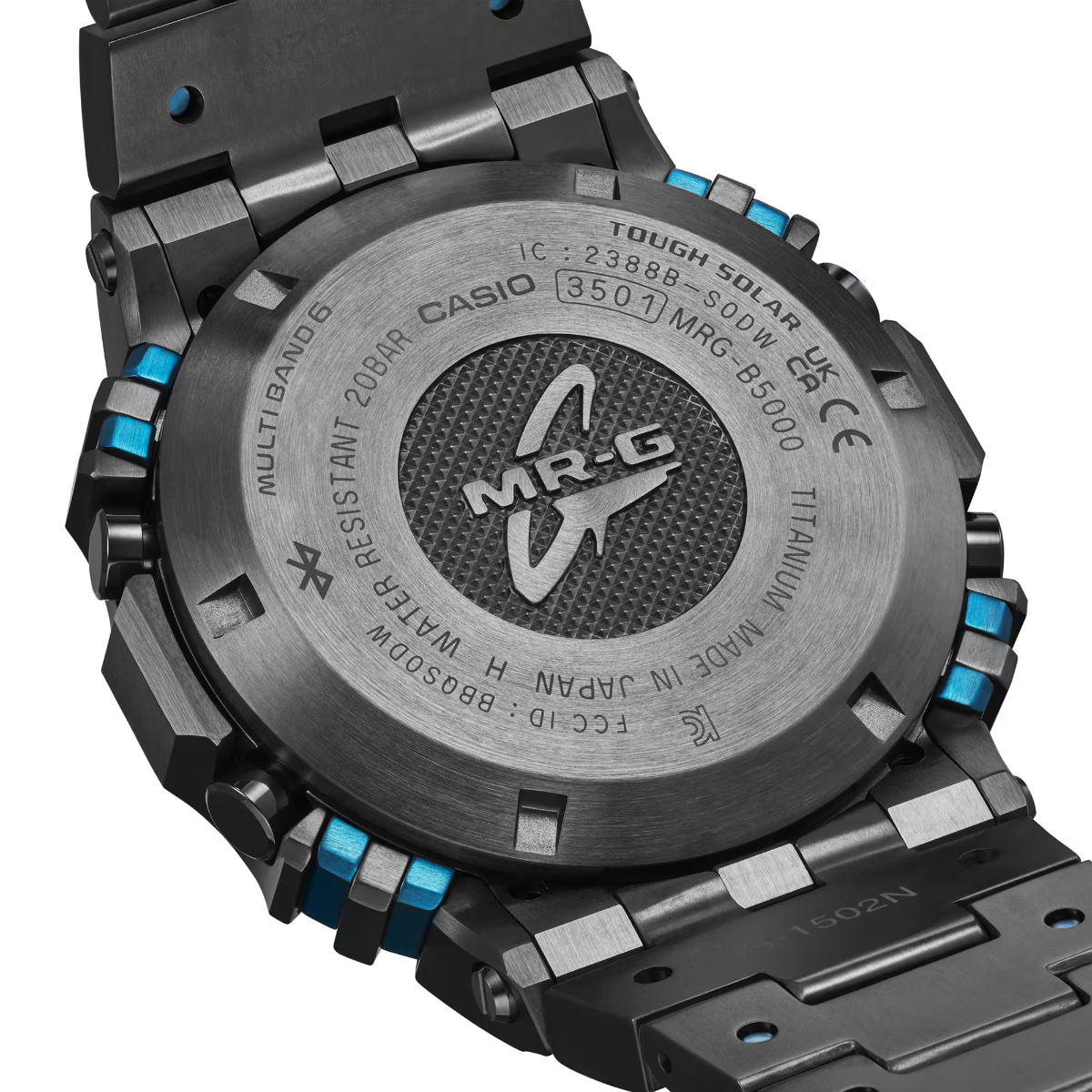 G-Shock Mens 200m - TranTixxii Ti64 Titanium Bluetooth - MRG-B5000BA-1